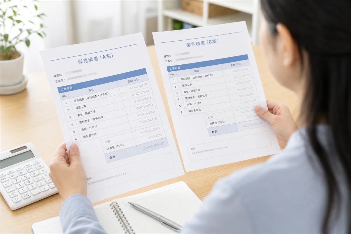 見積もり比較から工事完了までの流れは？