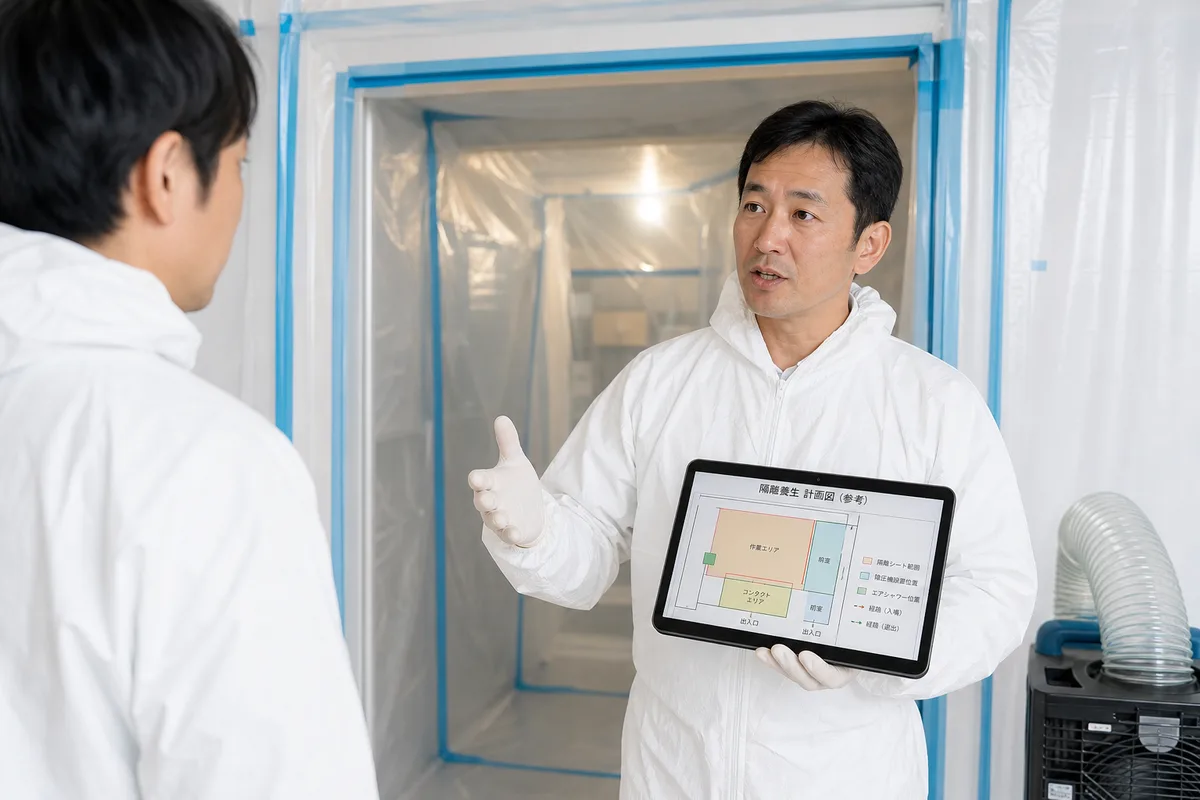 アスベスト飛散のリスクと隔離措置｜法令と工法を専門家視点で解説