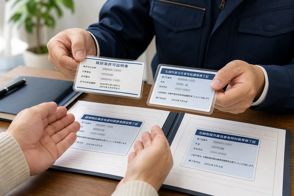 チェック2：産業廃棄物の許可はありますか？