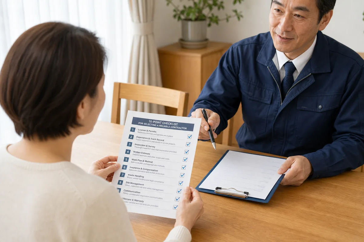 アスベスト除去業者の選定完全版｜契約前に確認すべき10のチェックポイント