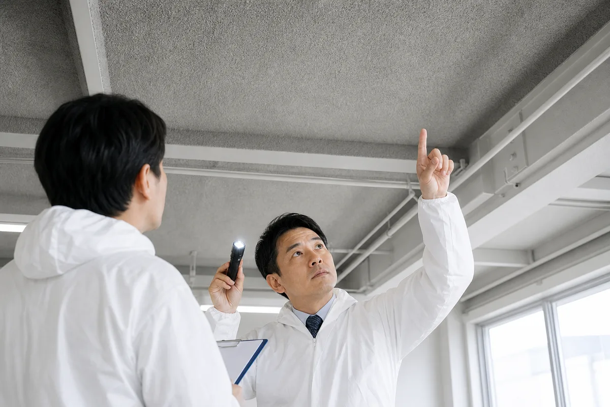 レベル1(吹付けアスベスト)はどんな建材ですか?